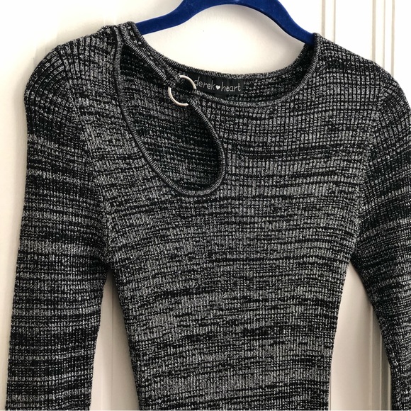 Derek Heart Cut Out Bodycon Dress - Picture 2 of 14